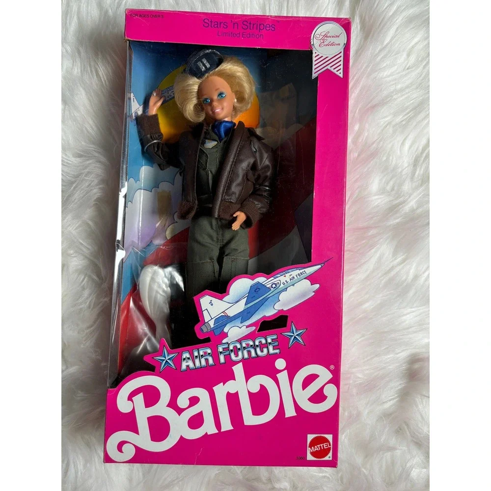 Mattel Air Force Barbie‎ Doll Stars n Stripes Limited Edition 1990 Olive Green